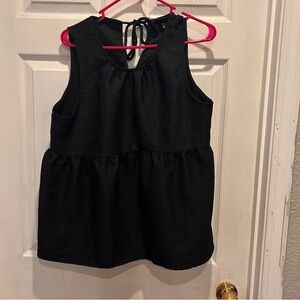 Men's Black Sleeveless Tank Top